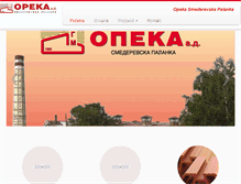 Tablet Screenshot of opeka.co.rs